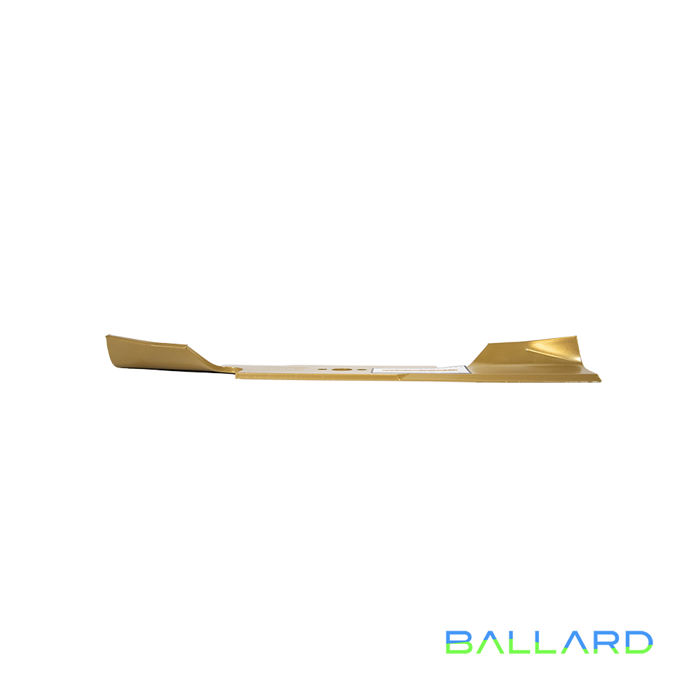 GOLD Hi-Rise Mower Blades: 15.4" Long, .65" Center Hole (w/ Guide Holes), 2.5" Wide, .203" Thick (Two Blades) image number null